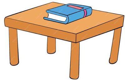 Book on table illustration