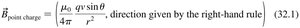 Biot-Savart law formula.