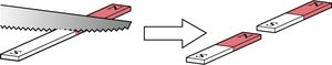 Cutting a bar magnet creates two smaller dipoles.