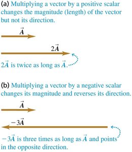 Vector subtraction using negative vector