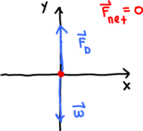 FBD at terminal velocity