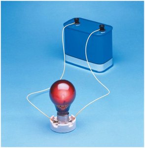 Simple circuit with battery and bulb