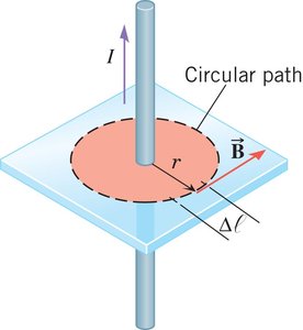 Ampère's Law for a circular path around a wire