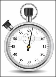Analogue stopwatch