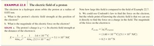 Example: Electric field of a proton