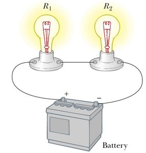 Series circuit with two bulbs