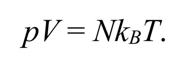 Ideal gas law equation