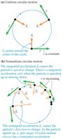 Tangential and centripetal acceleration