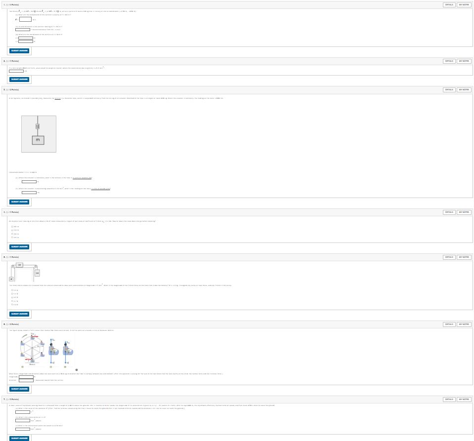 spring with mass diagram