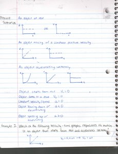 Common motion scenarios and their graphs