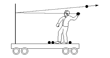 Cart and balls experiment