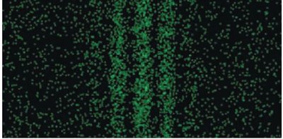 Photon interference pattern (intermediate stage)
