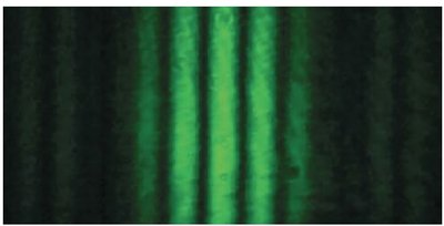 Photon interference pattern (developed)