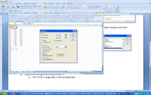 Excel regression analysis screenshot
