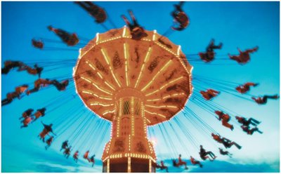 Circular motion: riders on a rotating swing