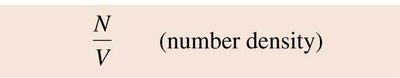Number density formula