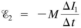 Mutual inductance equation