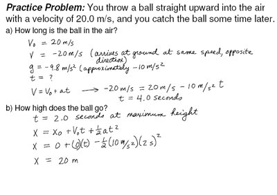 Kinematics problem: Ball thrown upward