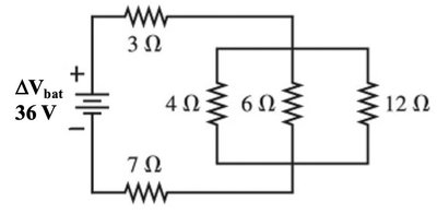 Combination circuit with multiple resistors