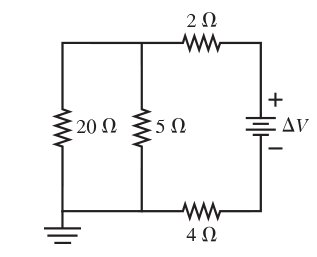 Example circuit with multiple resistors