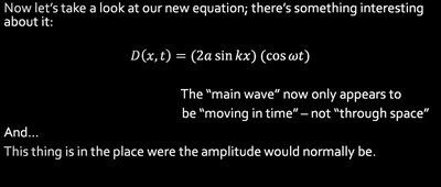 Standing wave amplitude interpretation