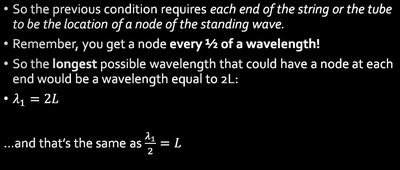 Standing waves in a tube