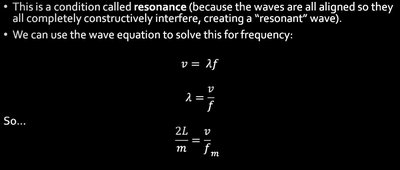 Resonant frequency equations