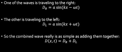 Standing wave formation
