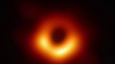 Actual image of a black hole (M87)