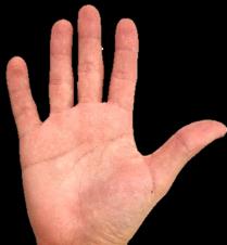 Right hand open