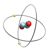 Helium atom model