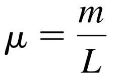 Linear density formula