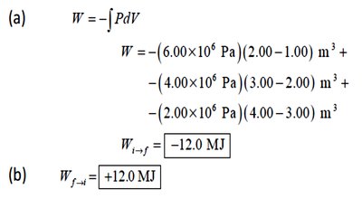 Work calculation example