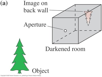 Ray diagram for pinhole camera