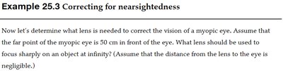 Example 25.3: Correcting for nearsightedness