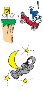 Astronaut floating in space, illustrating weightlessness