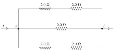 Resistor network for equivalent resistance calculation