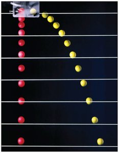 Demonstration of projectile and vertical fall