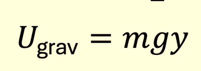 Gravitational potential energy formula