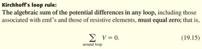 Kirchhoff's loop rule