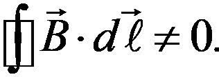 Line integral of magnetic field is nonzero