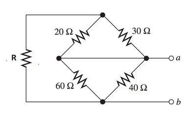 Bridge circuit for equivalent resistance