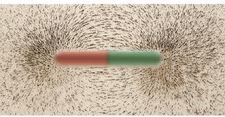 Magnetic field lines around a bar magnet