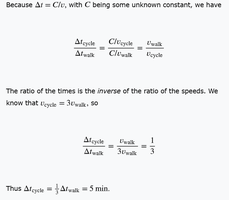 Ratio reasoning for travel time and speed
