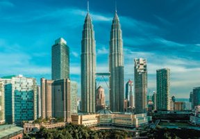 Petronas Towers: center of gravity and mass