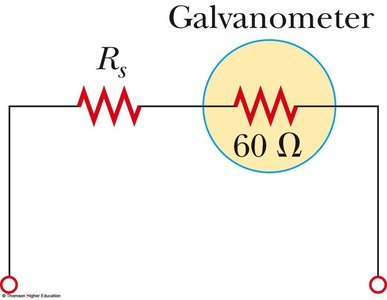 Voltmeter construction from galvanometer