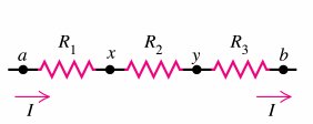 Resistors in series diagram