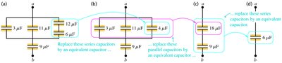 Capacitor network reduction