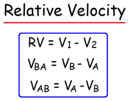 Relative velocity equations