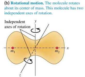 Rotational motion of a diatomic molecule